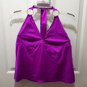 Swimsuit tankini top - purple